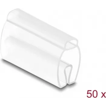 Kaablimärgistus DELOCK 80952, 50 tk, kaablitele Ø 6–10 mm, läbipaistev