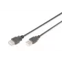 Digitus - USB-pikenduskaabel - USB tüüp A, 4-kontaktiline (M) - USB tüüp A, 4-kontaktiline (W) - 3,0 m (USB / USB2.0) - Must (AK-300202-030-S)