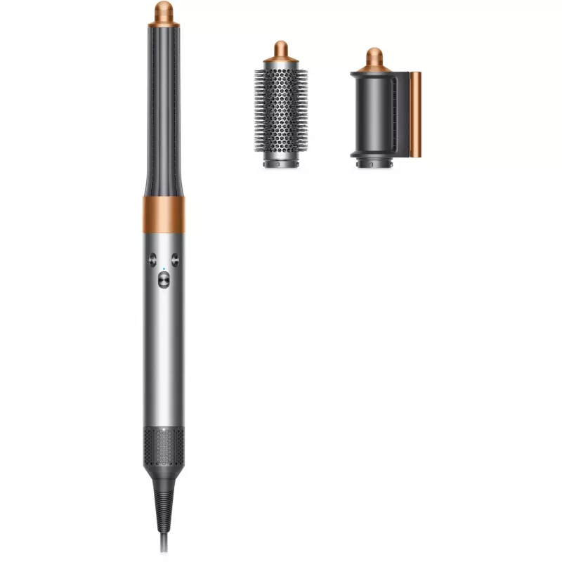 Multistyler Dyson Airwrap Origin Warm Copper Nickel — multistyler, 1300 W, 3 kuumuse/kiiruse seadet, 360° alus, 2,675 m juhe