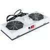 ROLINE ventilaatorimoodul 26.21.0019 — 2 ventilaatorit 19-tollise seinale kinnitatava korpuse jaoks, hall