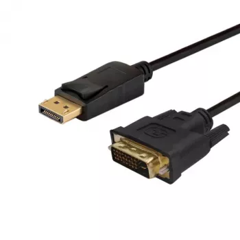 Videokaabli adapter SAVIO CL-106 DisplayPort (isane) DVI-le (isane), 1,8 m, must, max 1920×1080