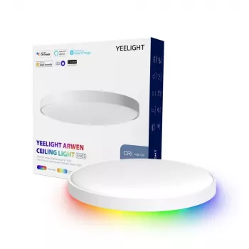 Laetuli Yeelight Arwen 550S — 50W LED, 3500 lm, RGB, hämardatav, 55,5 cm läbimõõt, IP50, Wi‑Fi/Bluetooth, CRI 95