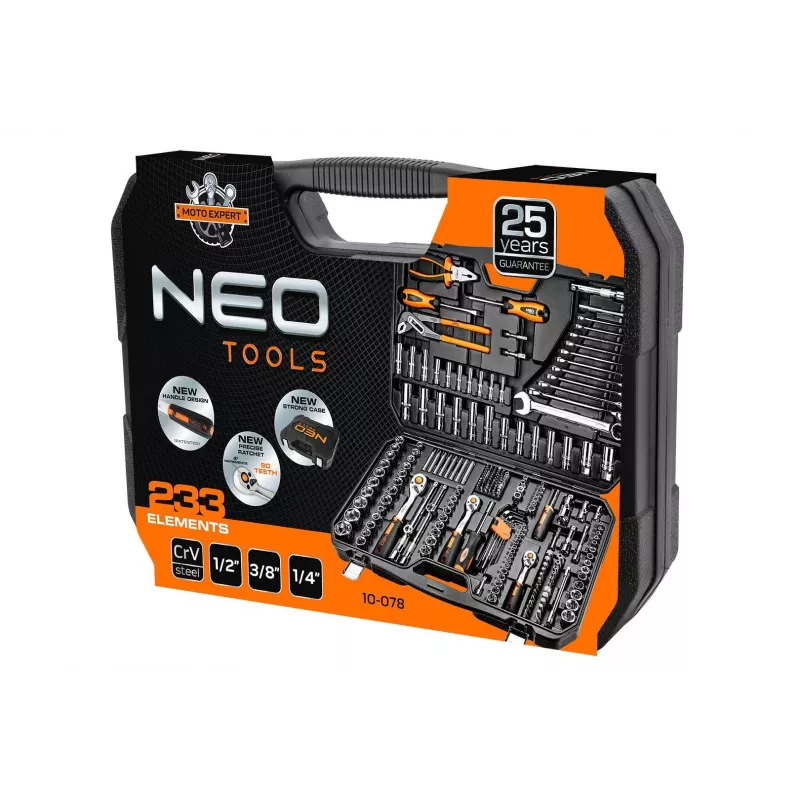 Neo 10-078 mehaanikatööriistade komplekt 233 tööriista