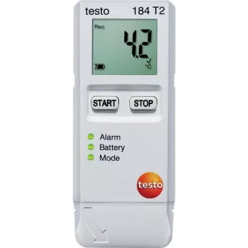 TESTO 184 T2 temperatuuri-andmeloger, andmesalvesti, 40000 mõõdetud väärtust, -35 ... +70 °C, 0,1 °C (0572 1842)
