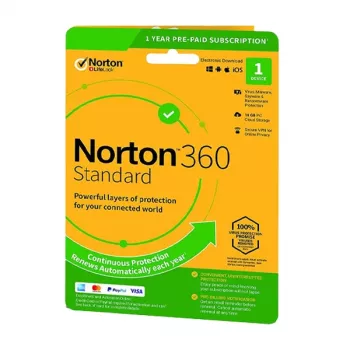 Norton 360 Standard | 1 seade | 1 aasta | 10 Gb pilvesalvestus | EL | MITTE TELLIMUS |