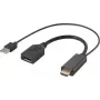 RF-4777274 HDMI-muundur[2x HDMI-pistik USB 2.0 pesa A - 1x DisplayPort (RF-4777274)