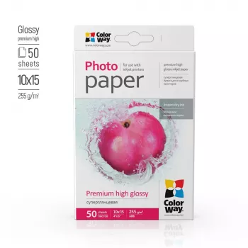 Fotopaber ColorWay PSG2550504R läikiv 255 g/m² 10x15 cm 50 lehte