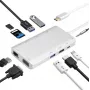 Dokkimisjaam helos 304265 USB 3.1 USB-C HDMI, VGA, USB ja LAN-iga