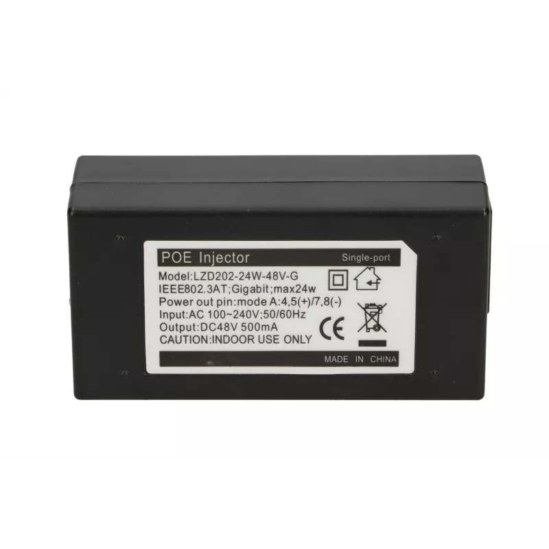 Extralink POE-48-24W-G toiteplokk, 48V, 0,5A, 24W, Gigabit, kaabel kaasas 802.3af/at