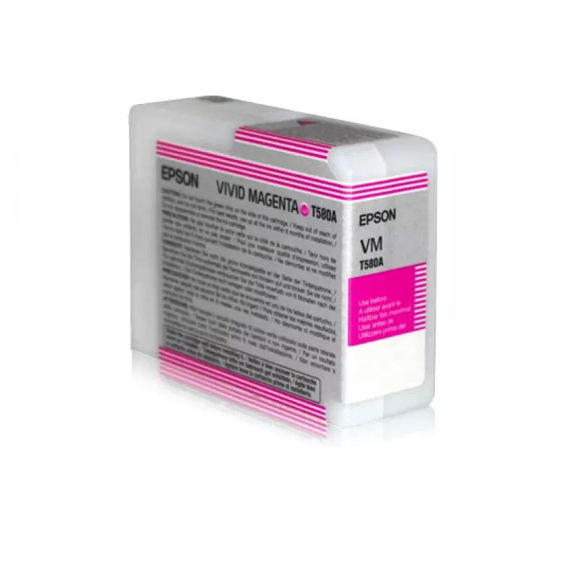 Epson üksikpakend Vivid magenta T580A00, Elav magenta, Pigmendipõhine tint, 80 ml, 1 tk