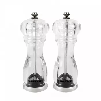 Soola- ja pipraveski komplekt Salter 7606 CLXR läbipaistev