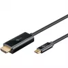 Goobay USB-C–HDMI-kaabel 4K 60 Hz 1 m must – –Pistik> HDMI (75696)