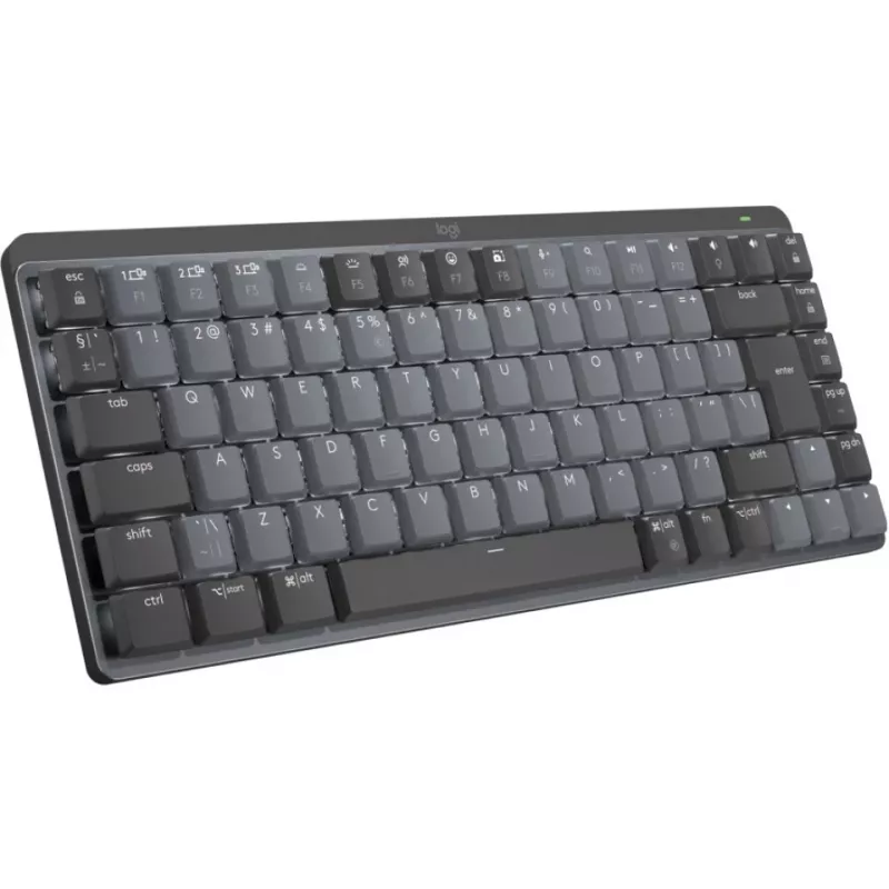 LOGITECH MX Mechanical Mini Minimalistlik juhtmevaba valgustatud klaviatuur - GRAPHITE - (US) INTL - 2,4GHZ/BT - N/A - EMEA - CLICKY
