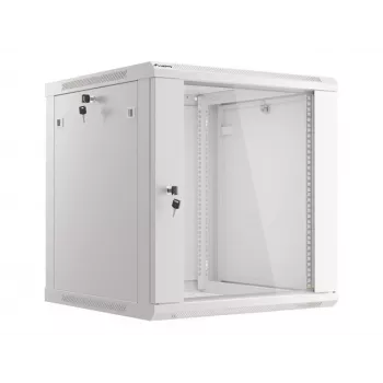 Lanberg seinale paigaldatav paigaldusraamikapp 19 inch 12U 600x600 mm hall (klaasuks)