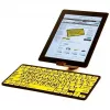 Logickeyboard LKB-LPBY-BTON-DE klaviatuur Bluetooth QWERTZ saksa must - kollane (LKB-LPBY-BTON-DE)