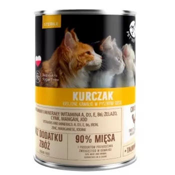 Märg kassitoit PetRepublic KOT STERILE Kana Kastmes 400 g steriliseeritud kassidele