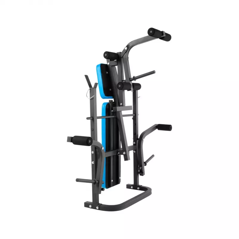 Reguleeritav multifunktsionaalne treeningpink Rebel RBA-2007 — reguleeritava seljatoe ja istmega, kokkupandav, 1610×1300×1005 mm, 18,6 kg