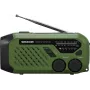 Kaasaskantav FM/AM-raadio SENCOR SRD1000SCLGR, Bluetooth, päikese-/vänt-/USB-C-laadimine, 2000 mAh aku, IPX4, LED-tuled