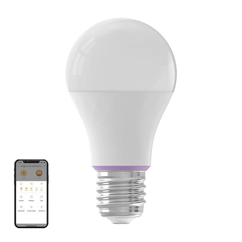 Nutikas LED-pirn Yeelight E27 W4, hämardatav, 9W, 806 lm, 2700–6500K, Wi‑Fi (2,4 GHz), E27-sokkel, valge
