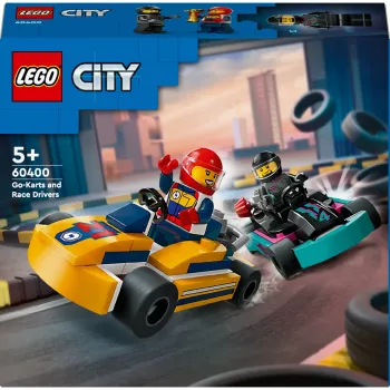 Ehitusmänguasi LEGO 60400 City Go-Karts with Racers – mängukomplekt minifiguuride ja sõidukitega