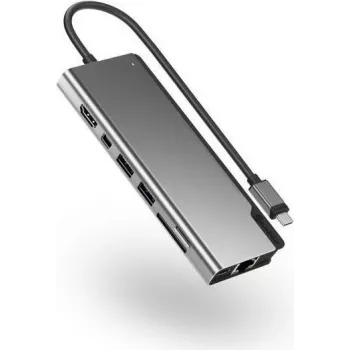 ALOGIC ULDPLSV2-SGR sülearvuti dokkimisjaam ja pordireplikaator, juhtmega USB 3.2 Gen 1 (3.1 Gen 1) USB-C, must - hall (ULDPLSV2-SGR)