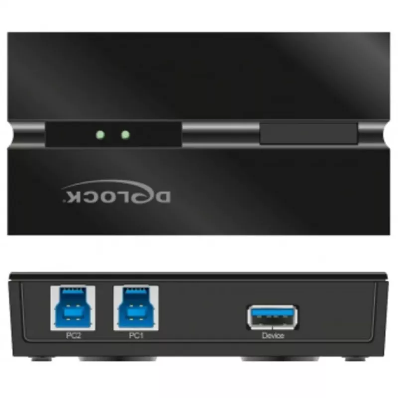 DeLOCK 11495 arvuti andmevaheti 5 Gbit/s Must Plastik