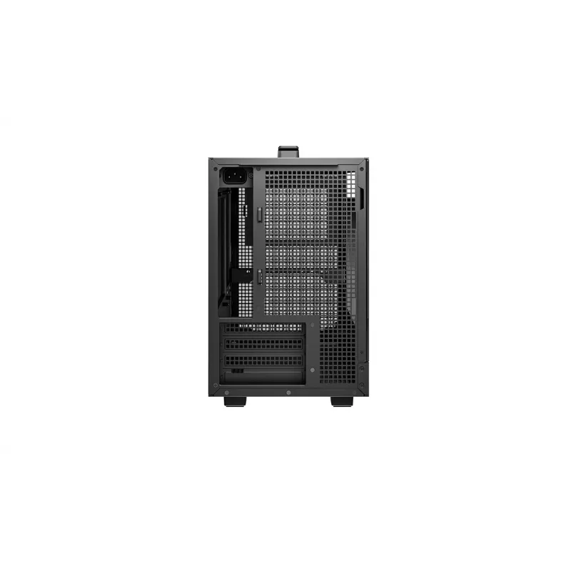 Arvutikorpus DeepCool CH160 PLUS Small Form Factor SFF ATX/mATX, karastatud klaas, USB-C, must