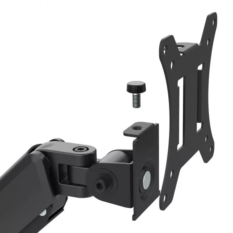 Maclean 2 monitori alus, gaasvedru, 17-32, 2-10kg, must, MC-136