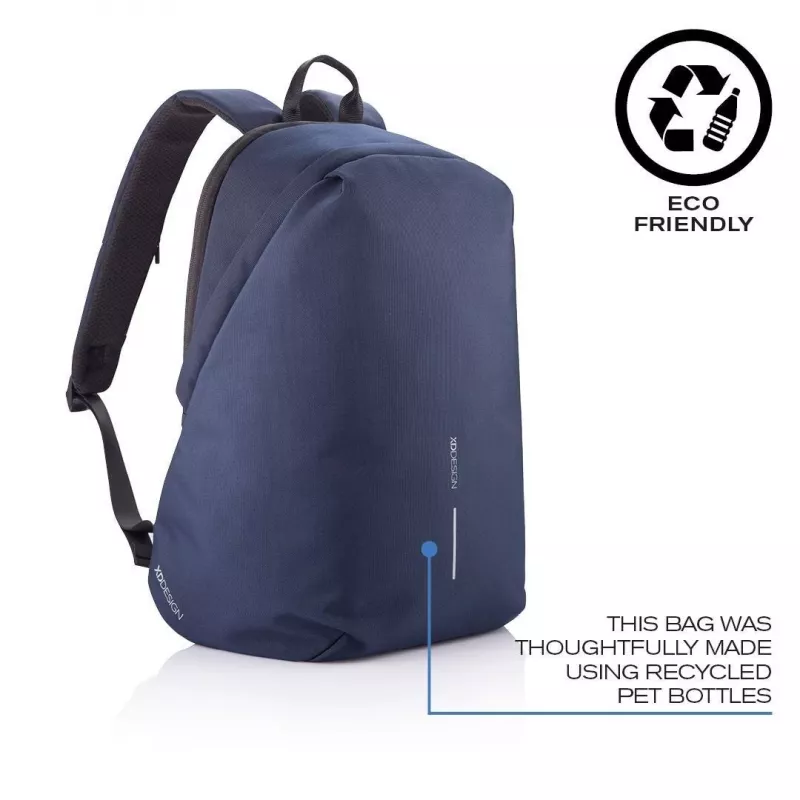 Igapäevane seljakott XDDESIGN Bobby Soft 15,6-tollise sülearvutipesaga, 16 l, tumesinine, PET