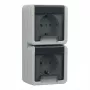 Schuko pistikupesa Gira 4780 30 — 250 V, 16 A, hall, plastkorpus