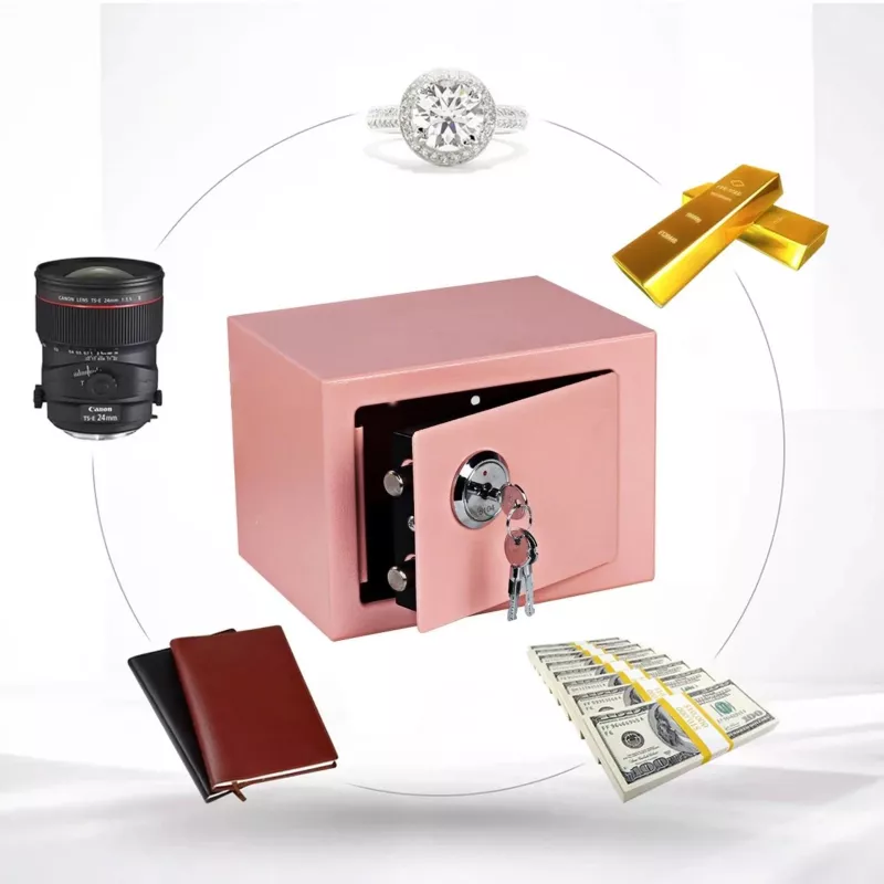 Extralink Home | Home Safe | kontor, võtmekapp, turvaseif, roosa, S-404