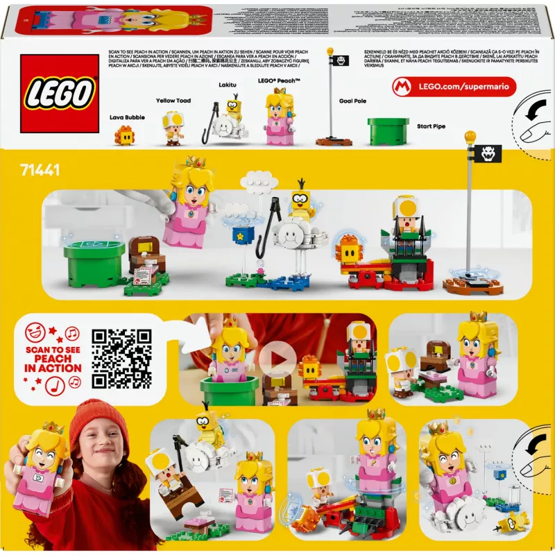 LEGO 71441 Super Mario interaktiivne LEGO Peach kujukese komplekt, ühildub LEGO süsteemiga