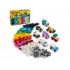 LEGO Classic Creative Vehicles Värviliste Mudelautode Komplekt Poltseiautoga ja 11023 Classic Roheline Alusplaat 32x32 Naastuga Ehitusmuru