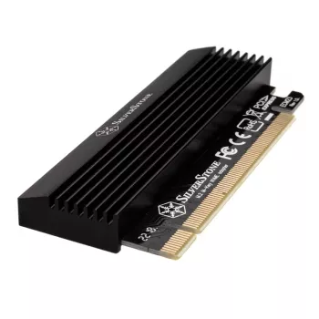 M.2 PCIe x4 adapter koos jahutiga SILVERSTONE SST-ECM23 — M.2 NVMe PCIe x4 pesasse (aktiivjahutusega)