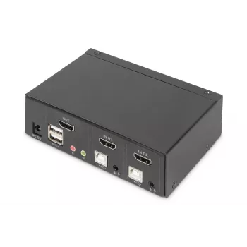 KVM-lüliti Digitus 2-pordine üksikkuvar 4K HDMI