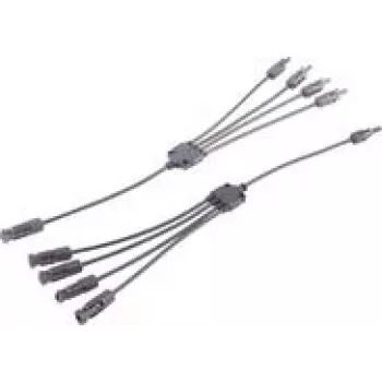 shiverpeaks ®-PV4 T-Adapter Cable Set, 4/1, 6mm², must/must, 30cm (BS02-21054)