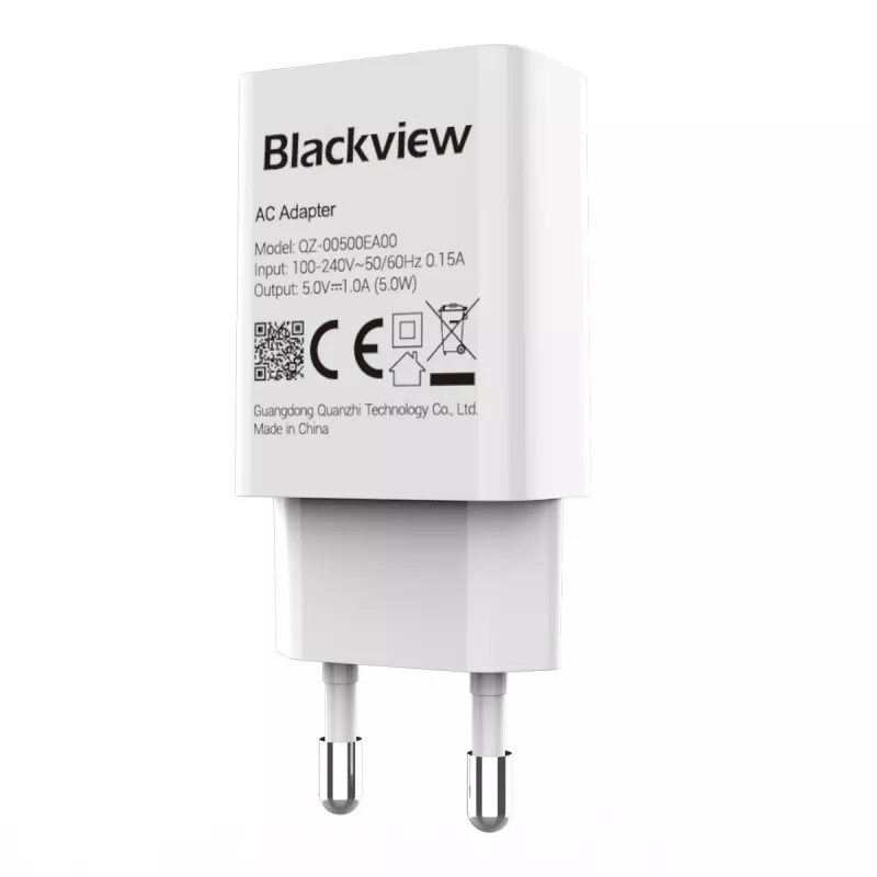 Laadija 5 W Blackview ASBVWLTCHAR5W01 kompaktne kerge USB toiteadapter 5 W