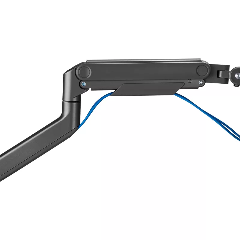 Monitorihoidik DIGITUS Single, klamber, kuni 49-tollisele (124,5 cm), 20 kg, VESA 75x75–100x100, kallutus -20° kuni 50°, kõrgus reguleeritav, must