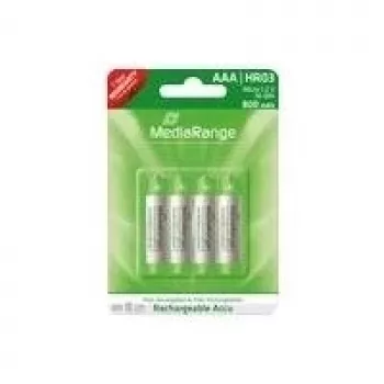 MediaRange - aku 4 x AAA - NiMH - (laetav) - 800 mAh (MRBAT120)