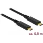 USB-kaabel DeLOCK 85529 USB 3.2 Gen 2 0,5 m USB C must