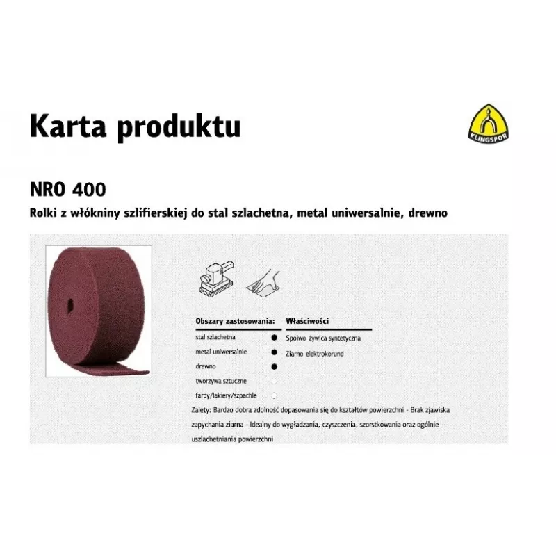 K.NON-WOVEN ROLL 150mm NRO 400 /10mb *