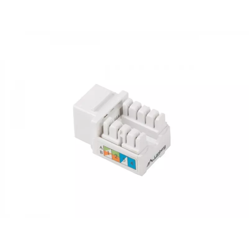 Keystone-moodul Lanberg KSU5-1090 nurgeline valge RJ-45