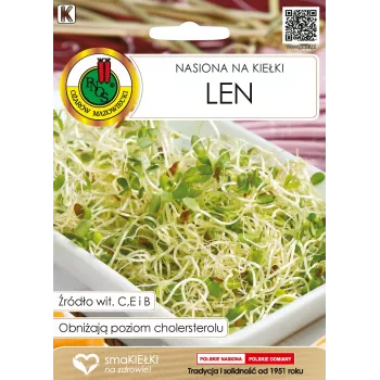 Apte linaseemned idandamiseks (Len) 10 g — söödavad linaseemned idandamiseks pähklise maitsega
