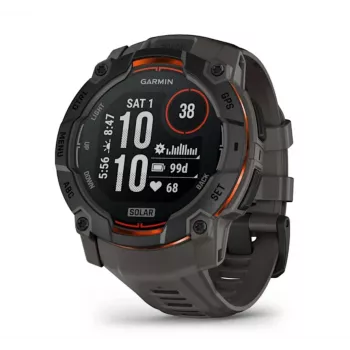 Garmin Instinct 3 Solar GPS-nutikell 1,3-tolline MIP 176x176 puuteekraan Must
