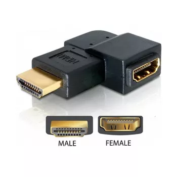 HDMI-adapter isane-emane 90° vasakule DeLOCK 65077