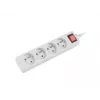 Pikendusjuhe Lanberg PS1-04E-0150-W 1,5 m 4 vahelduvvoolu pistikupesa siseruumidesse valge