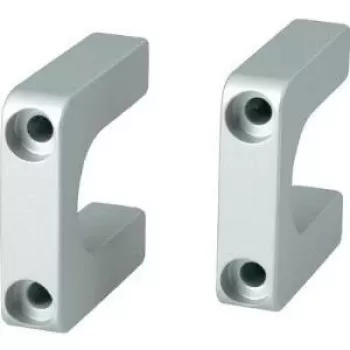Käepide SCHROFF Multipac 20860-256, hall plastist käepide 40×40×10 mm, kinnituslisavarustus