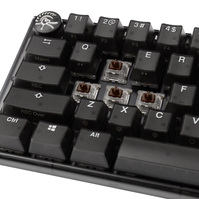 Ducky One 3 Aura Mini klaviatuur, mängimine, USB, QWERTY, US International, must