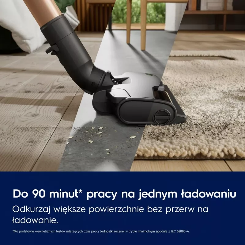Electrolux EP82AB25UG püstolmuimeja/elektriline luud Aku Kuiv Tsükloniline Kotita 0,4 L 100 W Hall