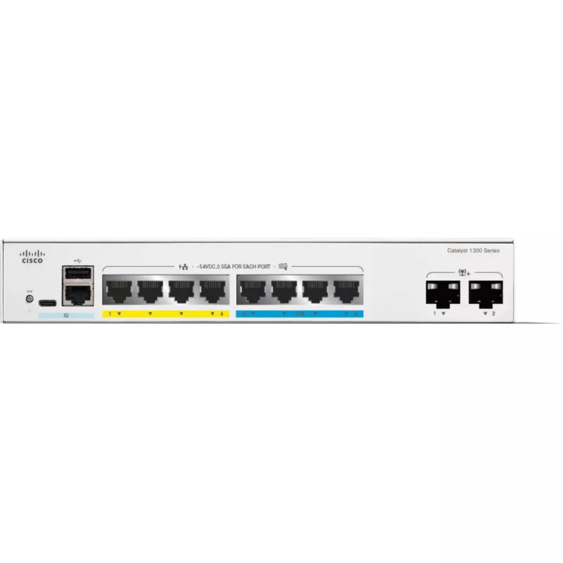 Hallatav kommutaator Cisco Catalyst C1300-8MGP-2X L2/L3 Gigabit Ethernet PoE